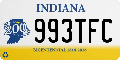 IN license plate 993TFC