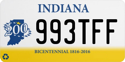 IN license plate 993TFF