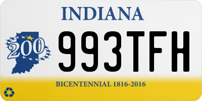 IN license plate 993TFH