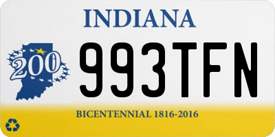 IN license plate 993TFN