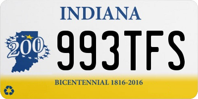 IN license plate 993TFS