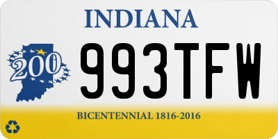 IN license plate 993TFW