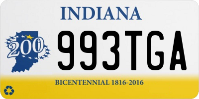 IN license plate 993TGA