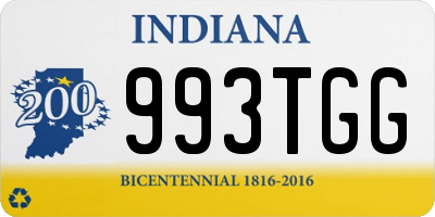 IN license plate 993TGG