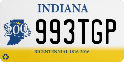 IN license plate 993TGP