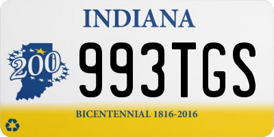 IN license plate 993TGS