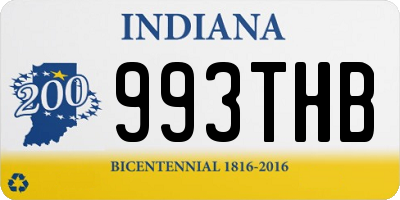 IN license plate 993THB