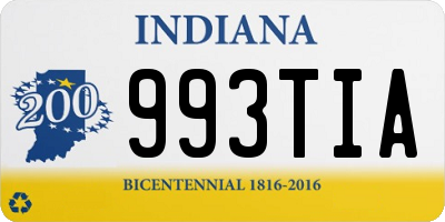 IN license plate 993TIA