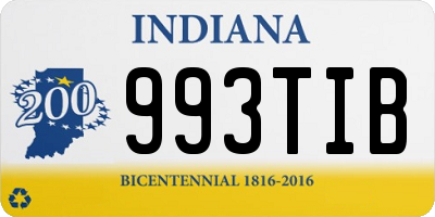 IN license plate 993TIB