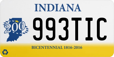 IN license plate 993TIC