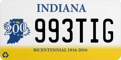 IN license plate 993TIG