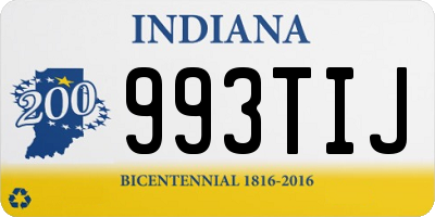 IN license plate 993TIJ