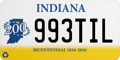 IN license plate 993TIL