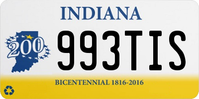 IN license plate 993TIS