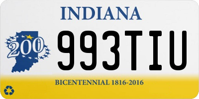 IN license plate 993TIU