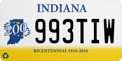 IN license plate 993TIW