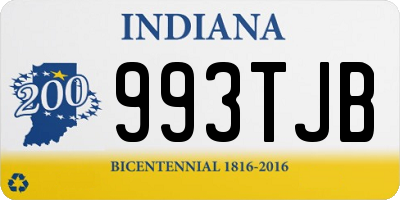 IN license plate 993TJB