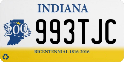 IN license plate 993TJC