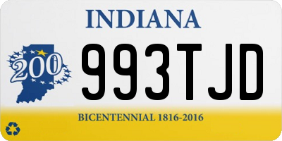 IN license plate 993TJD