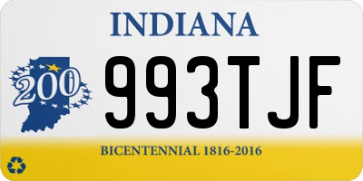 IN license plate 993TJF