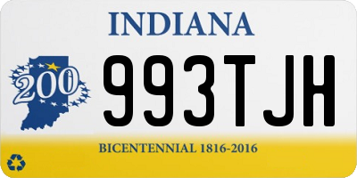 IN license plate 993TJH