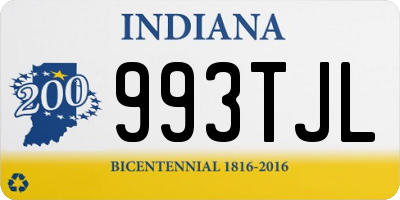 IN license plate 993TJL