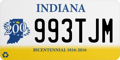 IN license plate 993TJM