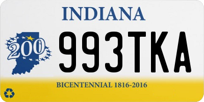 IN license plate 993TKA