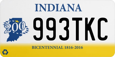 IN license plate 993TKC