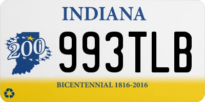 IN license plate 993TLB