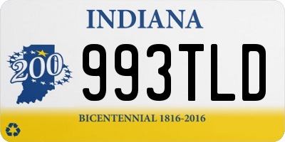 IN license plate 993TLD