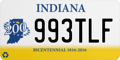 IN license plate 993TLF