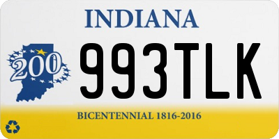 IN license plate 993TLK