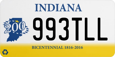 IN license plate 993TLL