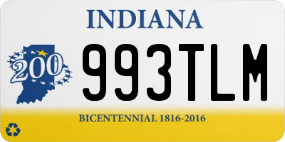 IN license plate 993TLM