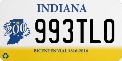 IN license plate 993TLO