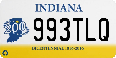 IN license plate 993TLQ