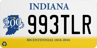 IN license plate 993TLR