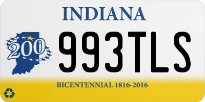 IN license plate 993TLS