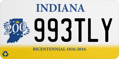 IN license plate 993TLY