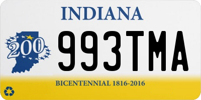 IN license plate 993TMA