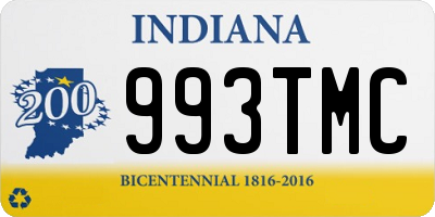 IN license plate 993TMC
