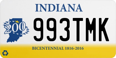 IN license plate 993TMK