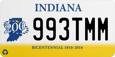 IN license plate 993TMM