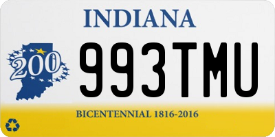 IN license plate 993TMU