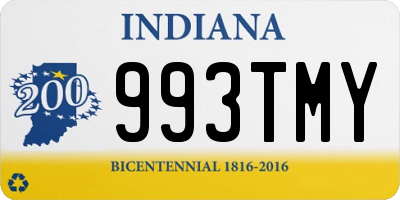 IN license plate 993TMY