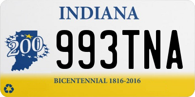 IN license plate 993TNA