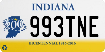 IN license plate 993TNE