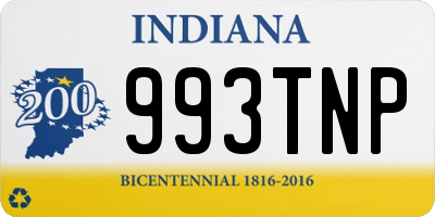 IN license plate 993TNP