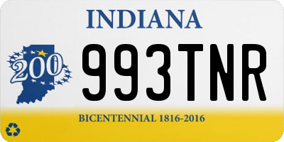 IN license plate 993TNR